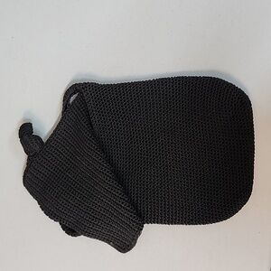 Black Crochet Purse with Zipper